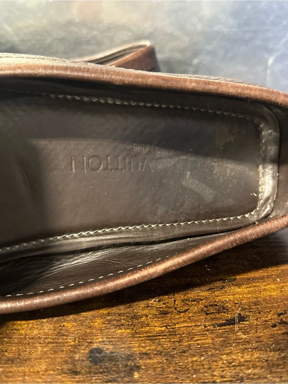 $1200 Louis Vuitton Brown Leather Lombok Loafers US 10.5 UK 9.5 EU 43.5 Shoes